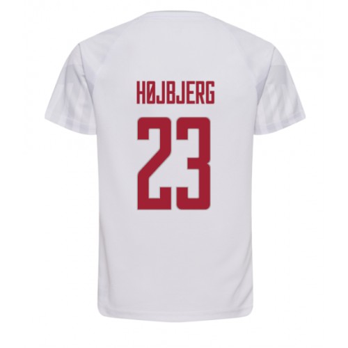 Fotballdrakt Herre Danmark Pierre-Emile Hojbjerg #23 Bortedrakt VM 2022 Kortermet
